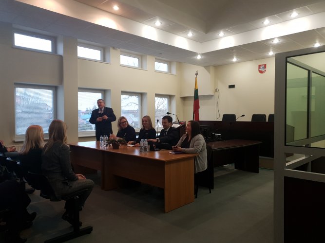 Nacionalinės teismų administracijos vadovų vizitas Marijampolės apylinkės teisme