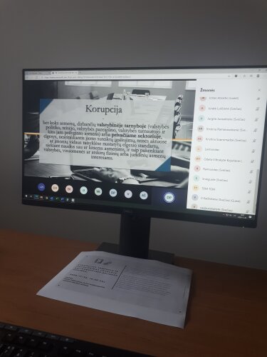 Antikorupcinio švietimo paskaita Marijampolės apylinkės teisme