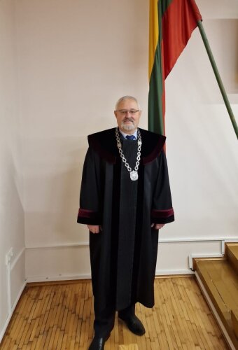 Darbą baigė teisėjas Laimutis Vaitkus