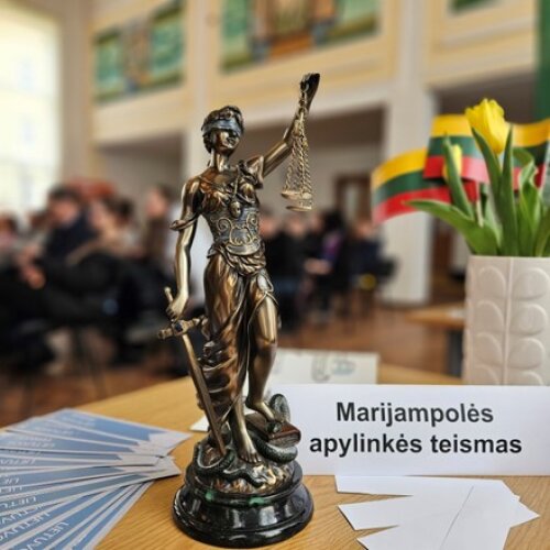 Mykolo Romerio universiteto Sūduvos akademijos organizuotoje karjeros dienoje – Marijampolės apylinkės teismo atstovai