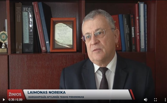 Teismo darbu domėjosi Marijampolės televizija